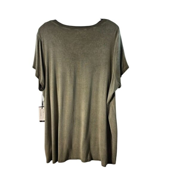 Cable & Gauge Sport Garment-Dyed V-Neck T-Shirt With Pocket 2X Jungle - Picture 7 of 10